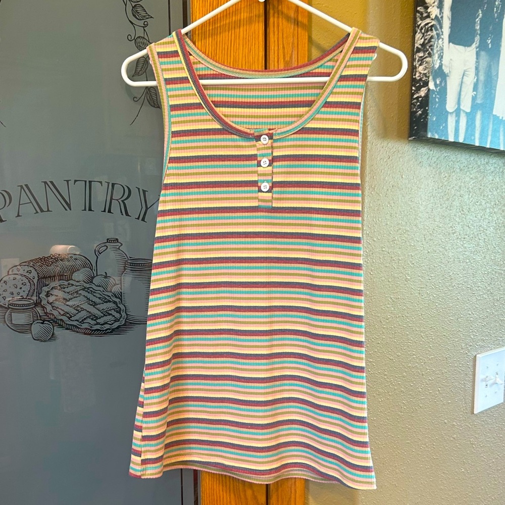 Ribbed button tank